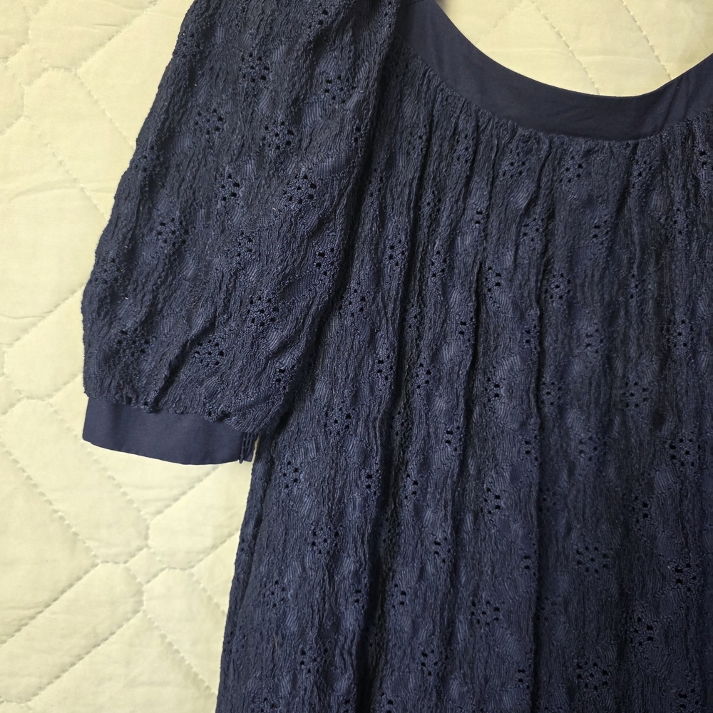 Anthropologie Maeve Eyelet Mid Dress Size Small - Picture 2 of 13